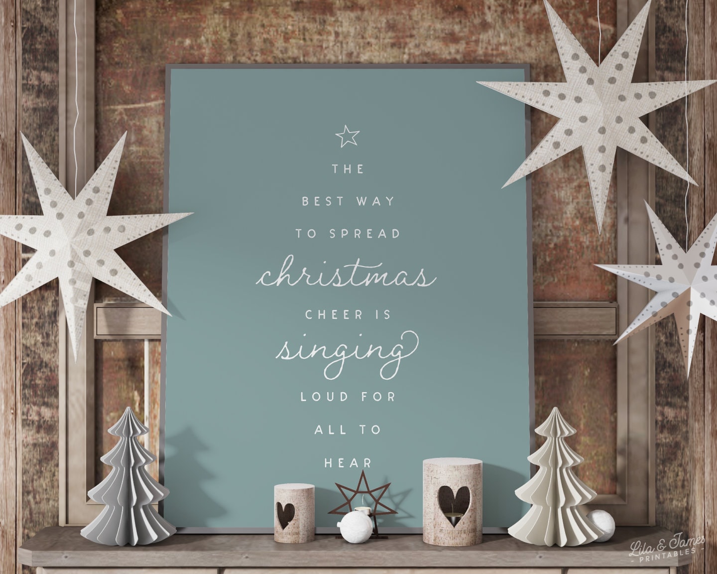 Simple Christmas Quote Printable Art, Digital Download Sign, Printable ...