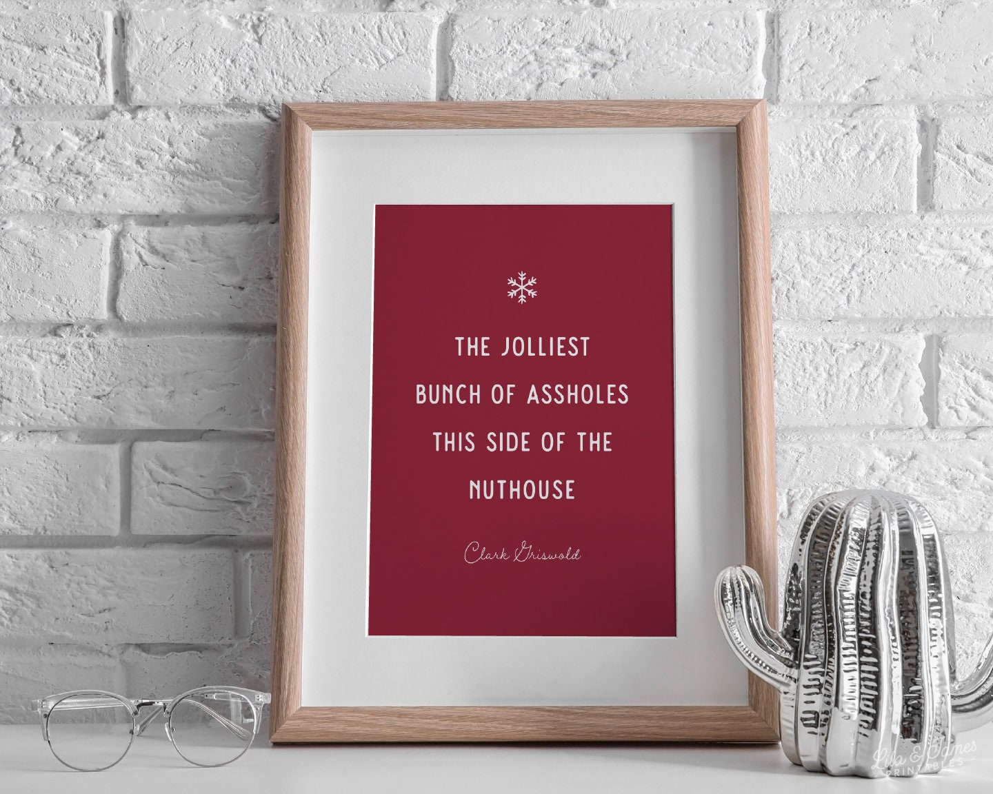 Christmas Quote Printable Wall Art, Digital Download, Christmas Vacation Decor, Holiday Print
