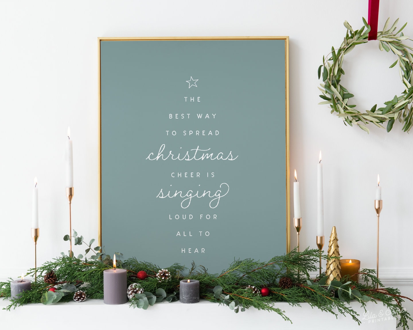 Simple Christmas Quote Printable Art, Digital Download Sign, Printable ...