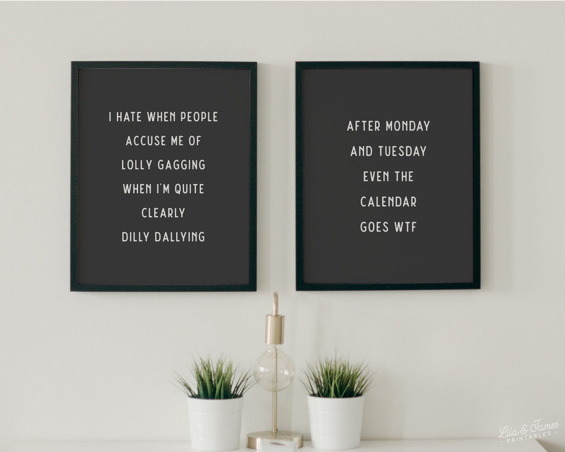 Funny Home Office Decor, Office Wall Art, Work From Home, Printable