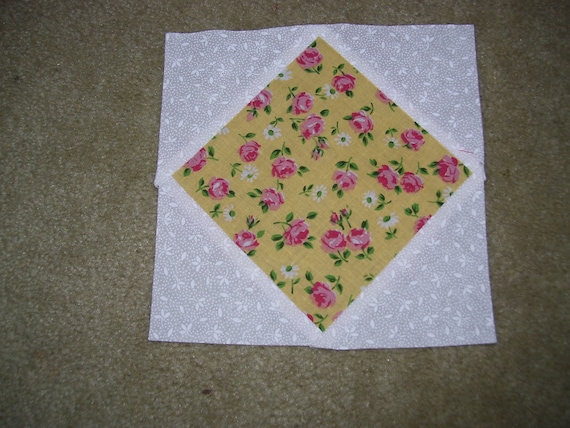 Rose Quilt Blocks-small Rose Quilt Blocks Set on Point-quilting Supplies-sewing  Supplies 