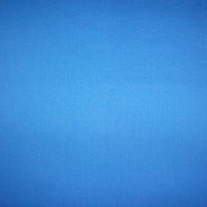 Solid blue cotton fabric remnant