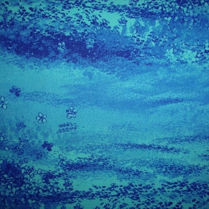 Water print cotton fabric by the yard