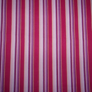 Pink and purple stripe cotton fabric