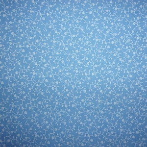 Baby blue heart cotton fabric by the yard
