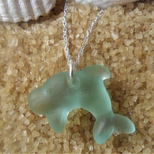 Sea Glass Dolphin pendant