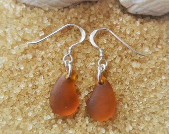 Mermaid Tears - Boucles d'oreilles écossaises SeaGlass MTER004