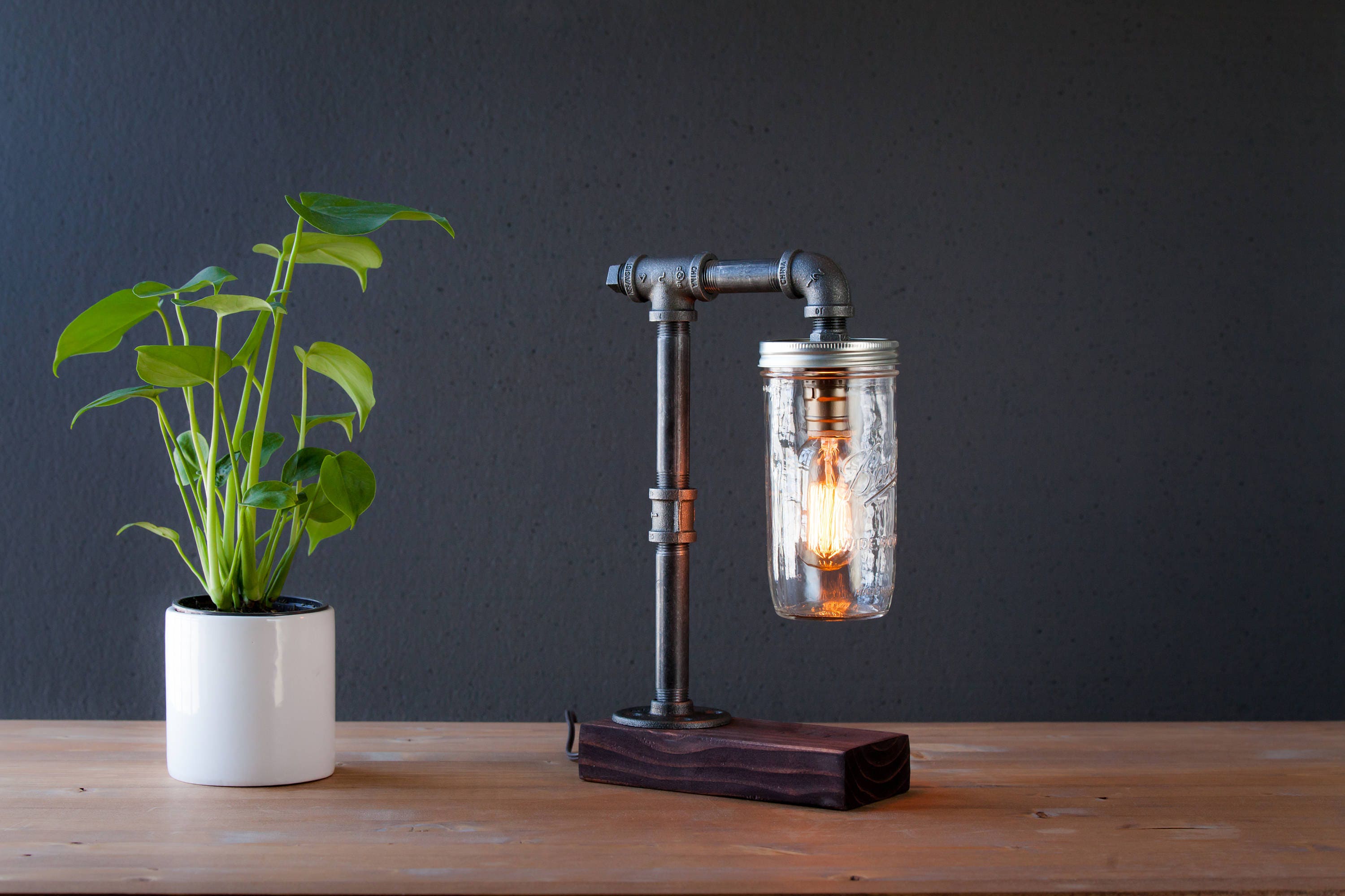 Jar lamp deals