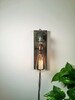 Plug in Sconce-Table lamp-Wall sconce-Steampunk lamp-Rustic home decor-Gift for men-Farmhouse decor-Home decor-Desk accessories-Bedside lamp 