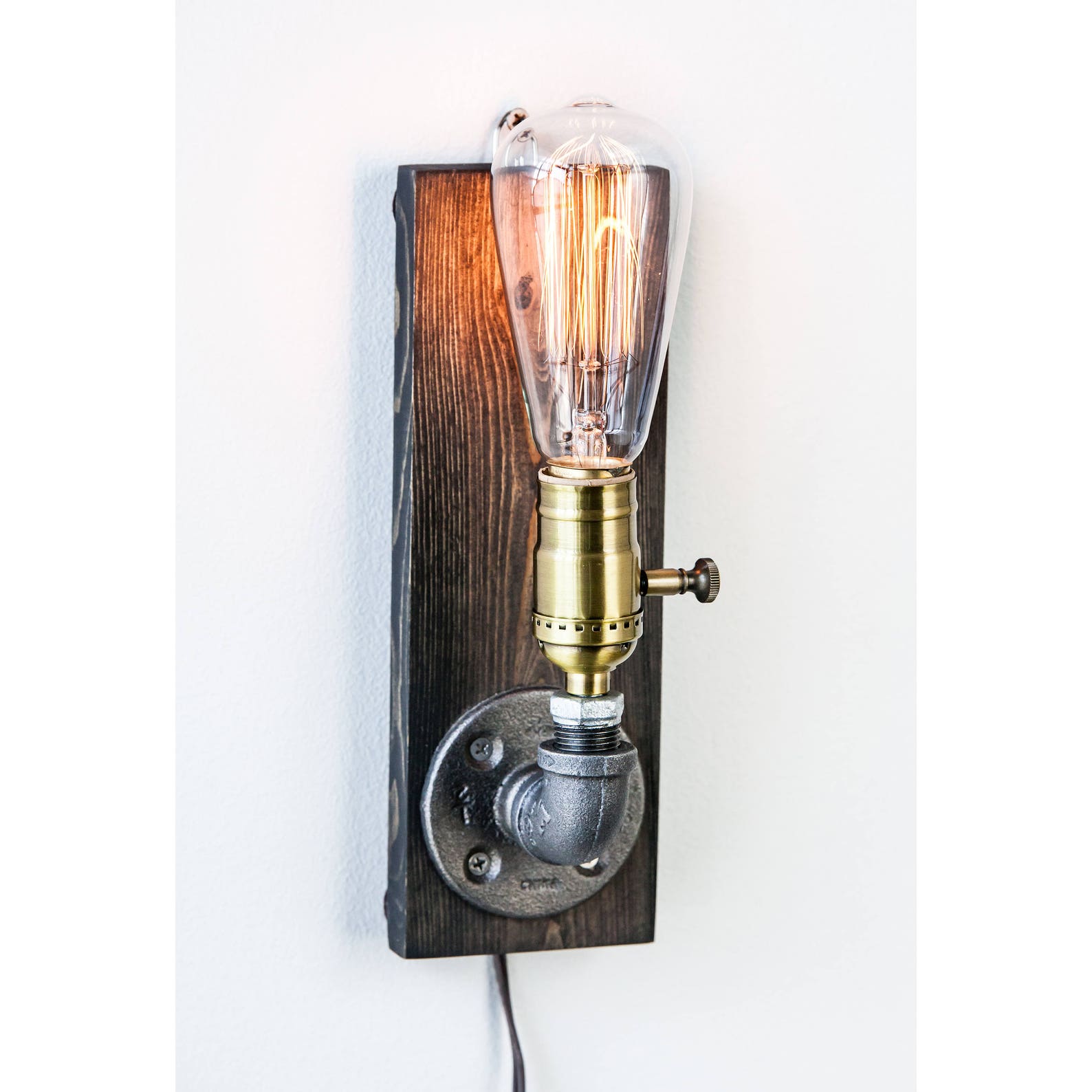 Plug in Sconcetablelampwall Sconcesteampunk Lamprustic Etsy
