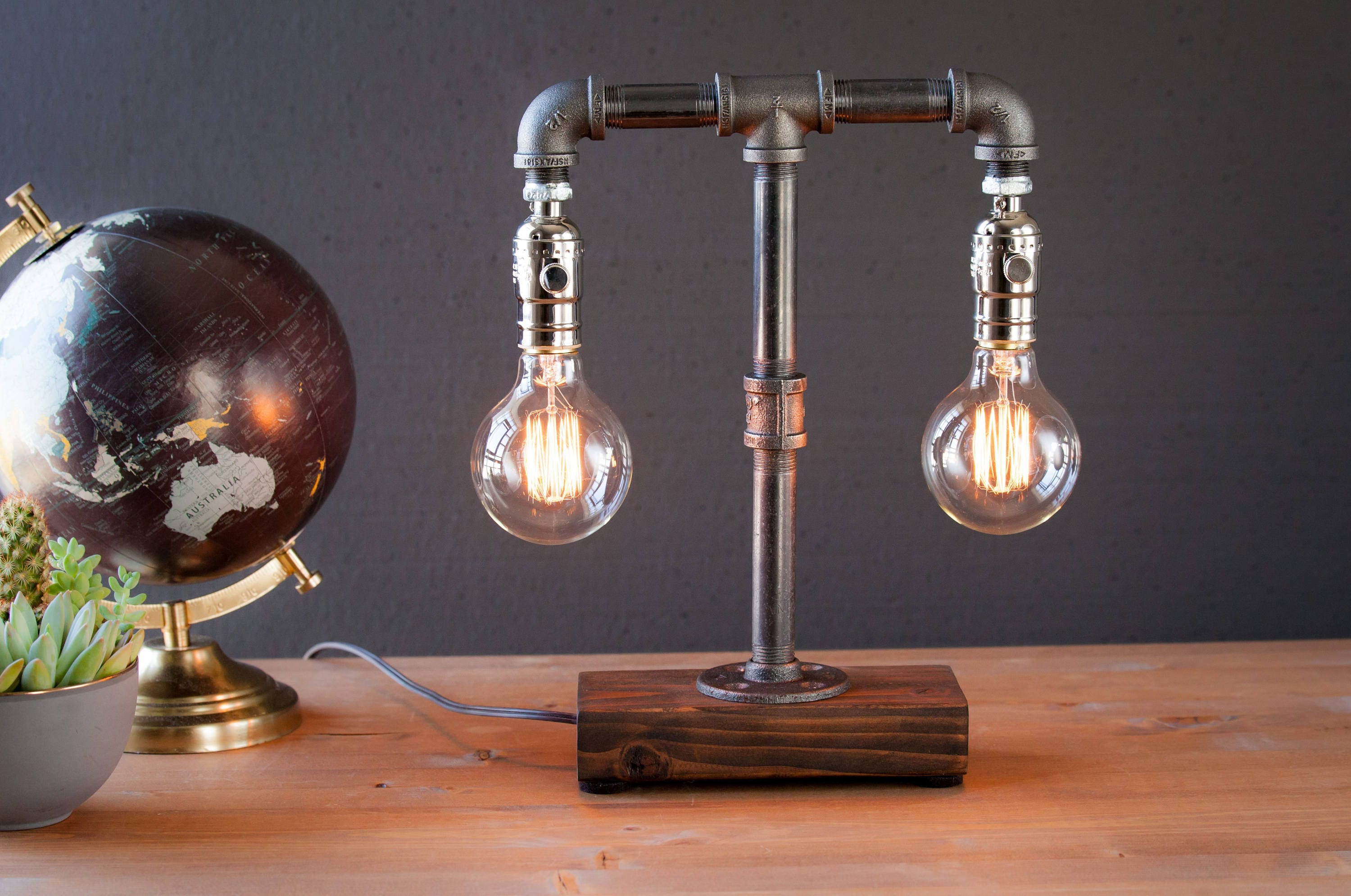 Table Lamp Desk Lamp Edison Steampunk Lamp Rustic Home Decor