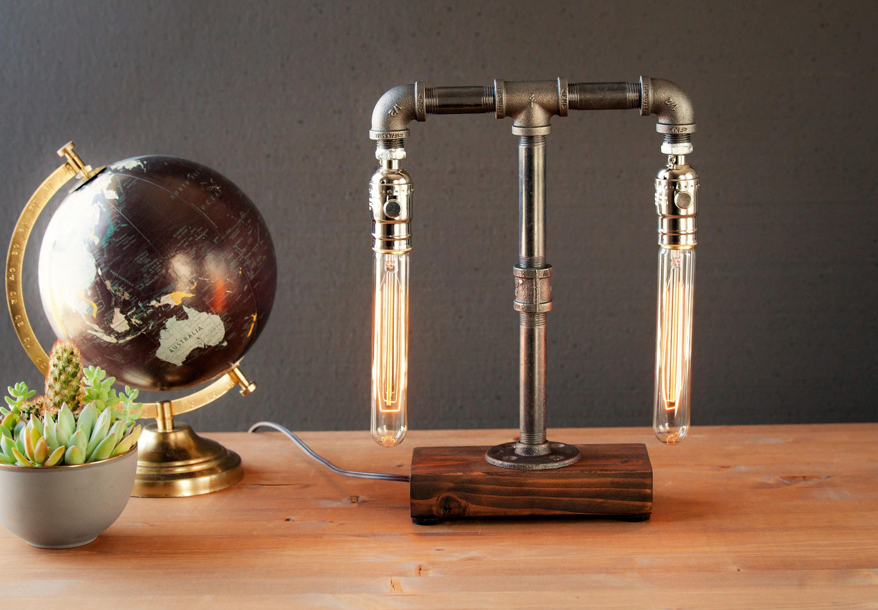 Table Lamp Desk Lamp Edison Steampunk Lamp Rustic Home Decor