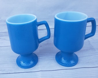 Vintage Anchor Hocking Blue Mug ~ Fire King Oven Proof Mug ~ Blue Anchor  Hocking Mug ~ Milk Glass ~ Coffee Cup ~ Set of Three ~vintage Glass - Etsy