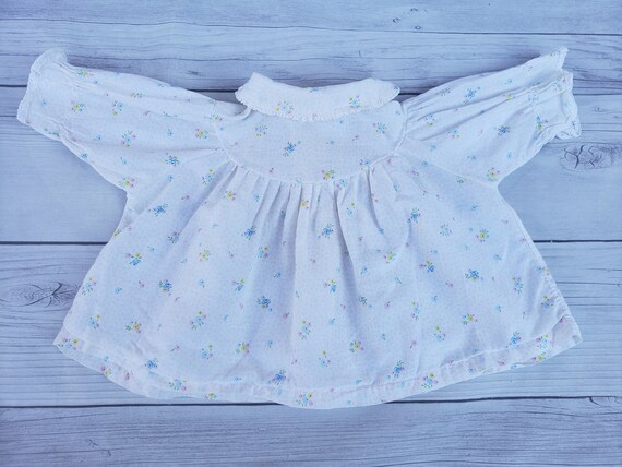 Vintage lightweight baby shirt delicate floral - image 3