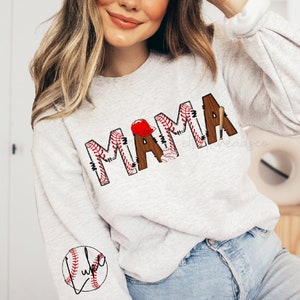 Baseball Mama Sweatshirt, Baseball Mom Shirt, Personalized Baseball Shirt, Baseball Game Shirt, Ballpark Mama, Opening Day Shirt