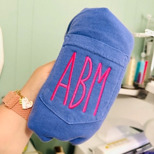Monogram Comfort Colors Pocket Shirt, Embroidered Pocket Shirt, Best Seller