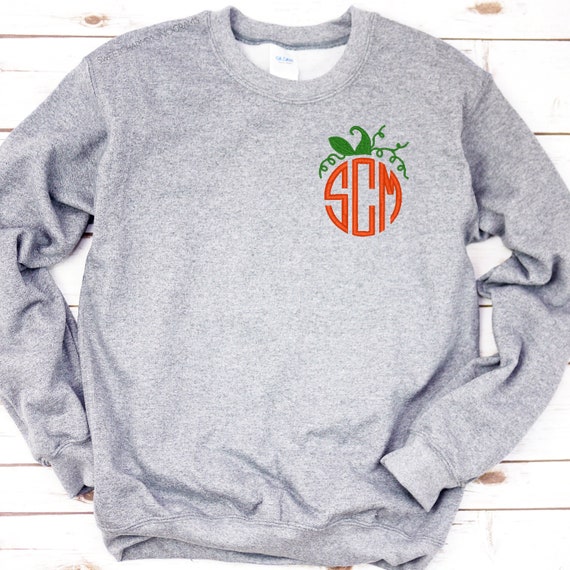 Monogram pumpkin sweatshirt deals