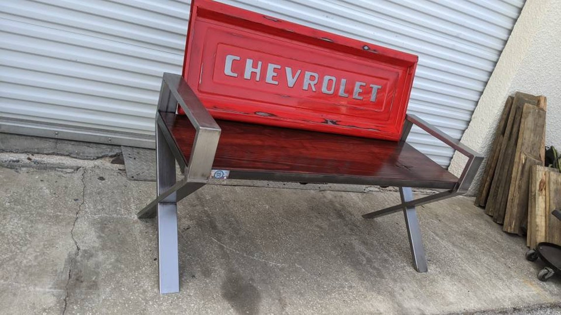 Chevrolet Chevy Tailgate Bench Tailgate Vintage Old Truck Etsy