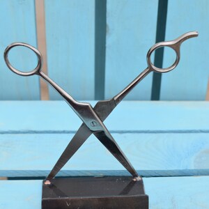 Custom Business Card Holder, Scissors - Metal Art / Steampunk ...