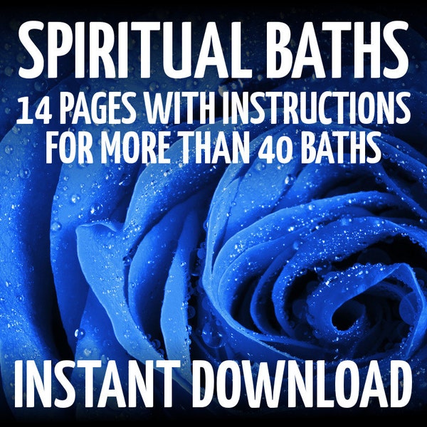 14 Book of Shadows Pages on Spiritual Bathing, Witchcraft, Wicca,  BOS Pages, Witchcraft Book, Wicca eBook, Real Book of Shadows