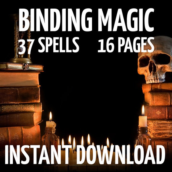 16 Book of Shadows Pages on Binding, Witchcraft, Wicca,  BOS Pages, Witchcraft Book, Wicca Book, Digital Wiccan Instant Download