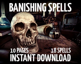 Banishing Spells Book of Shadows Pages, Witchcraft, Wicca, Spell Book Pages Like  Real Spell Book, Wiccan Spells