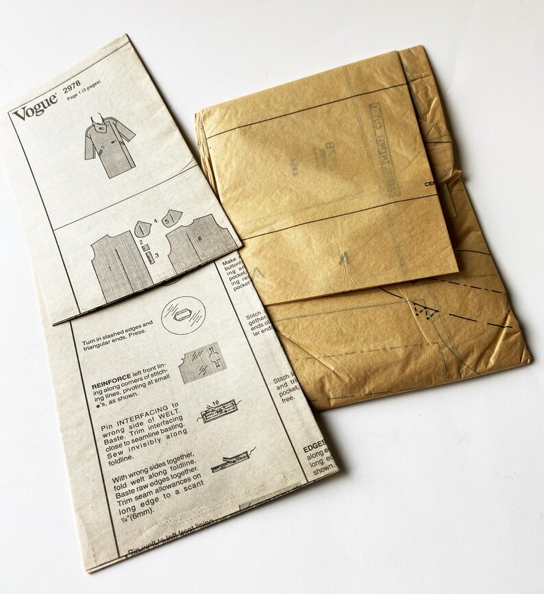 Patron De Couture Vogue 2978 Issey Miyake – Manteau Réversible Uncut (années 90, USA)