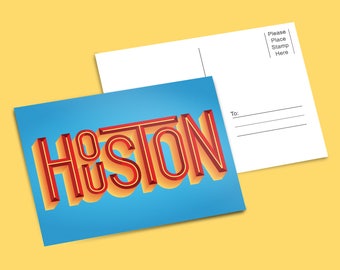 HOUSTON Postcard (Free Shipping)