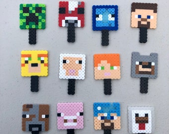 Minecraft cupcake toppers