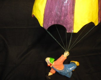 German Made Paper Mache Parachute and Clown