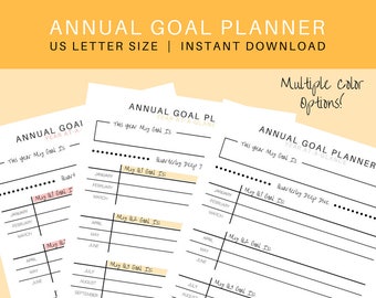 Dream Goal Planner Printable Goal Setting Printable PDF | Etsy