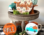 Pumpkin truck, Thankful, pumpkins, Fall 3d mini sign, fall decor, home decor, tier tray decor