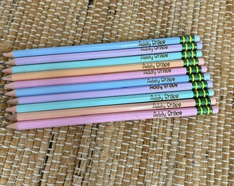 Personalized pencils - school supplies -Ticonderoga - back to school - teacher supplies - teacher gifts - engraved pencils
