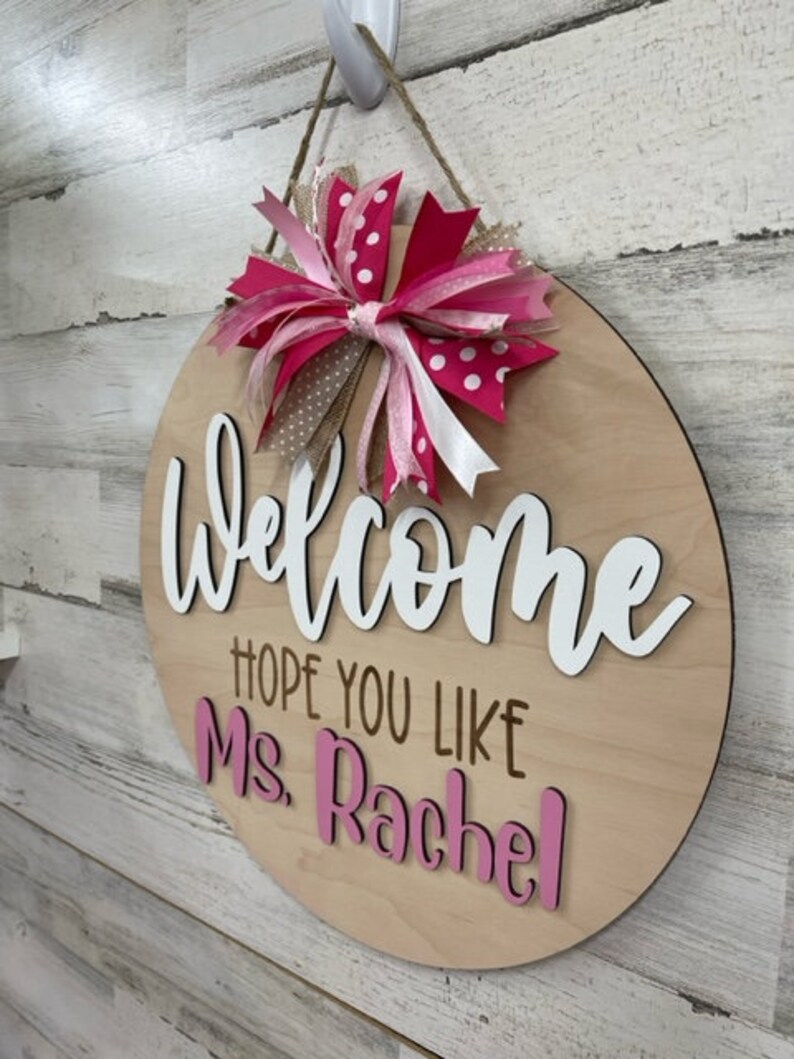 Ms. Rachel Door Hanger - Hope You Like Ms Rachel - Home Decor - Door ...