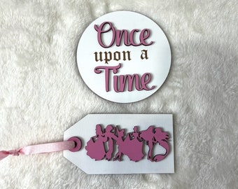 Mouse Inspired minis - Once upon a time - Princess - Home decor - tier tray decor