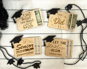 Graduation money holder - Class of 2024 - Senior gifts - Graduation Gift - School graduation gift