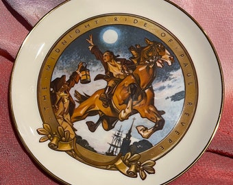 The Midnight Ride of Paul Revere plate