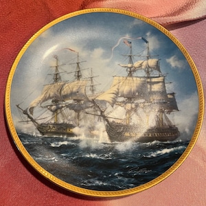 Hamilton Collection USS Constitution Plate Call to Adventure
