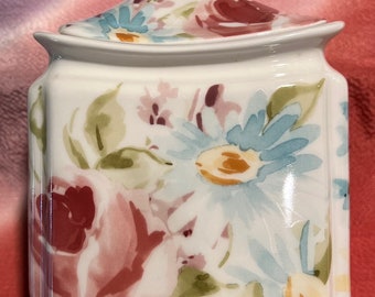 Fine china canister