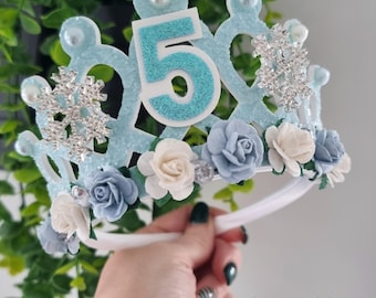 Snowflake Birthday Tiara: Ice Queen Princess Crown