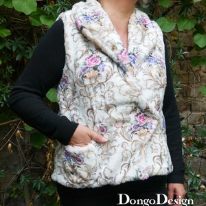 PDF sewing Pattern Ebook Waistcoat Svetlana with sewing instructions