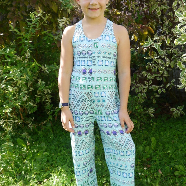 PDF sewing pattern jumpsuit Caro PDF File with E-Book Sewing instructions