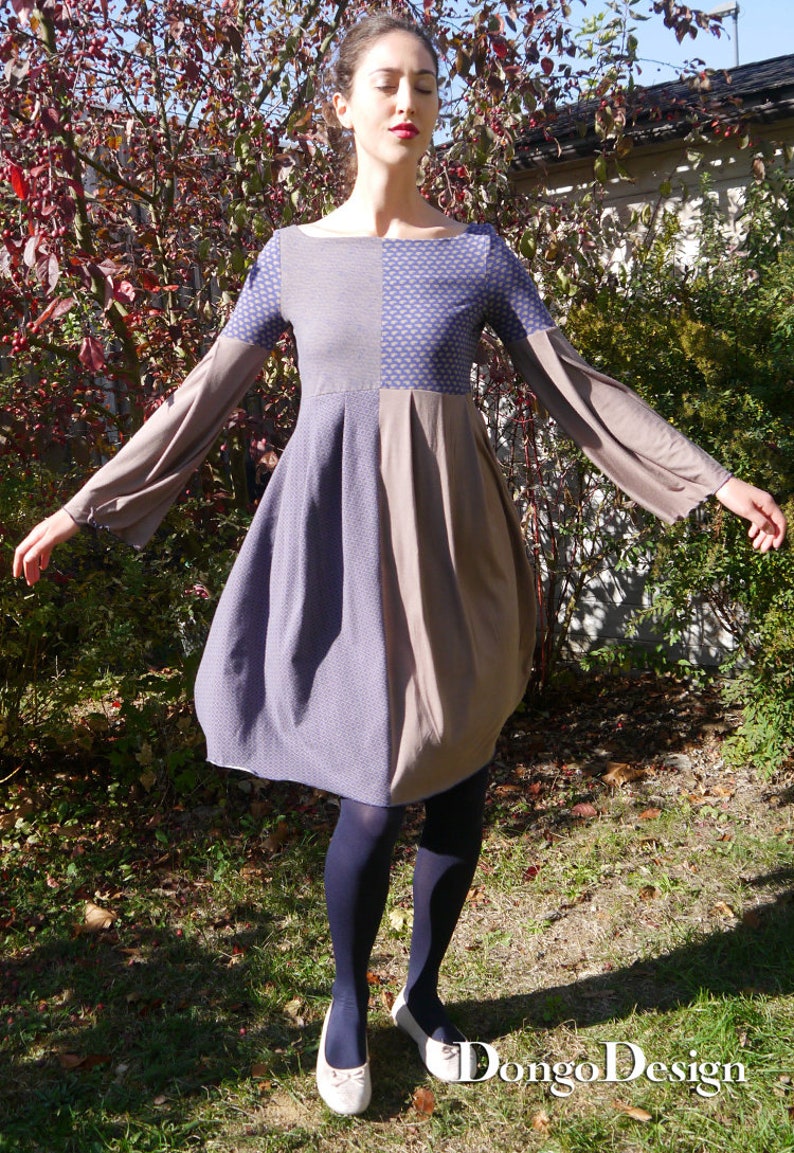 PDF Sewing Pattern Jersey Dress Doreen With Ebook Sewing Instructions