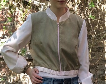 Padrão de costura em PDF Blouson Janina com instruções de costura E-Bock