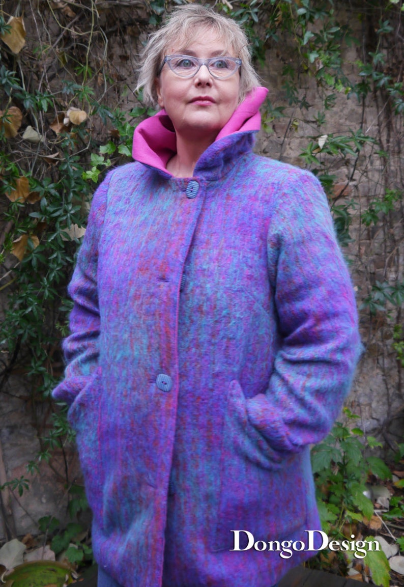 PDF sewing Pattern Coat Ariane with Ebook sewing instructions