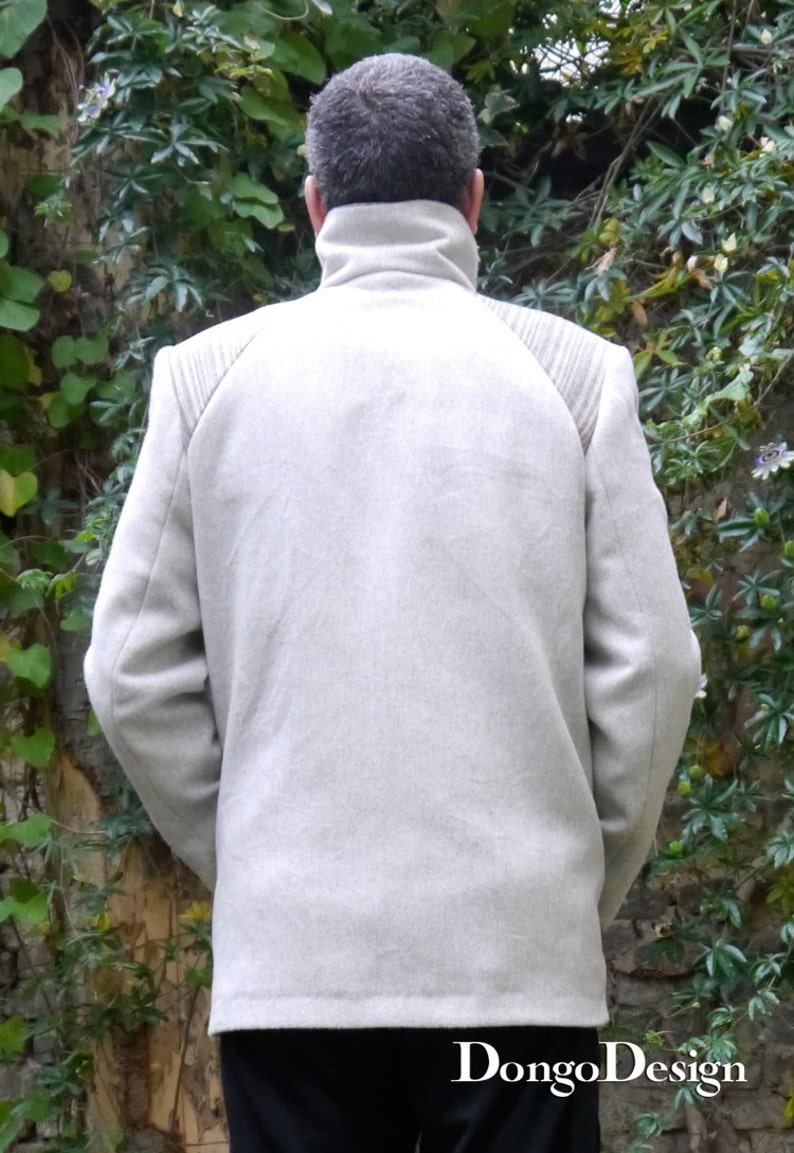 PDF sewing Pattern for Mens jacket Geometrie with e-book sewing instructions