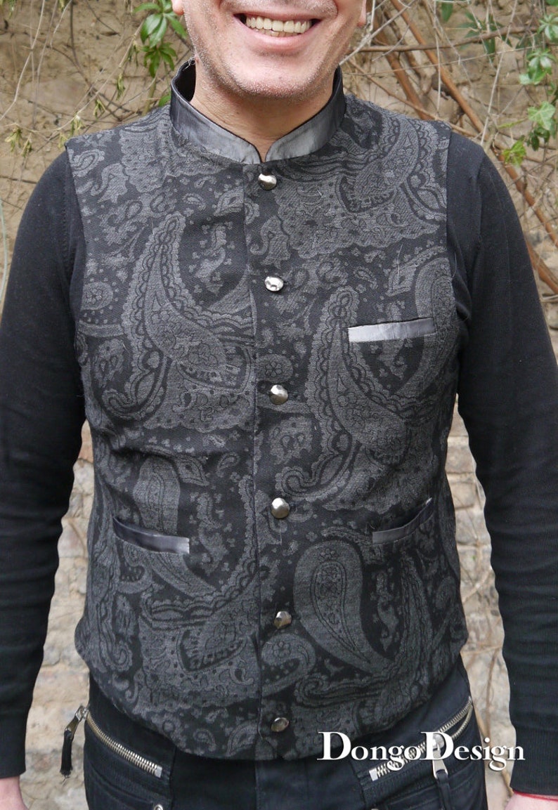 PDF Sewing Pattern for Sewing Mens Waistcoat Robert With an Ebook