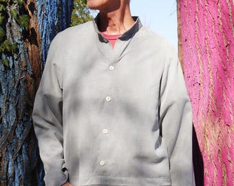 PDF file sewing-pattern Mens shirt Sebastian with Ebook sewing instructions