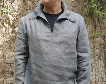 PDF sewing Pattern Mens shirt Zorbas with ebook sewing instructions