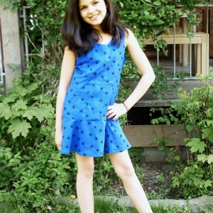 PDF Sewing Pattern Girls Dress Valentina send PDF File with Ebook sewing instructions